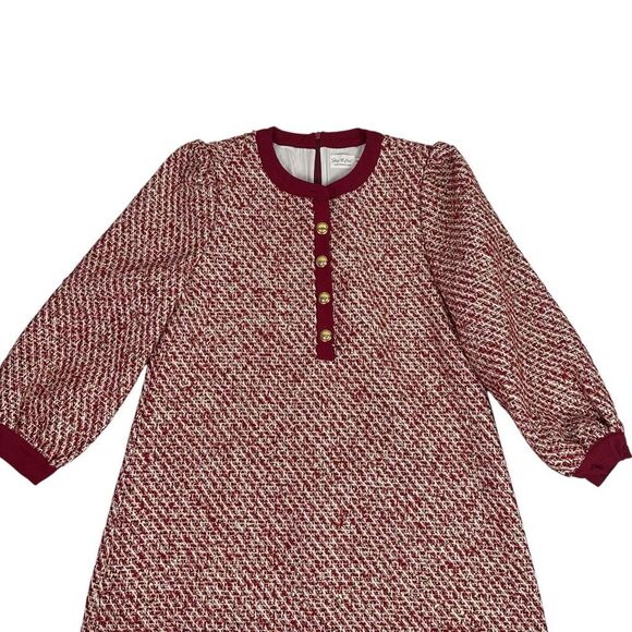 Shop the Mint Tweed Dress size Medium Red White - Picture 5 of 11